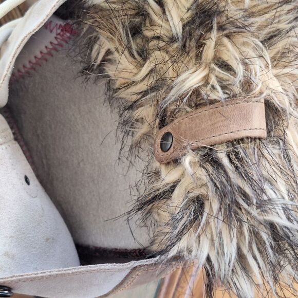 Sorel Joan of Arctic Light Brown Suede Faux Fur Tall Winter Snow Boot Waterproof - Picture 11 of 16